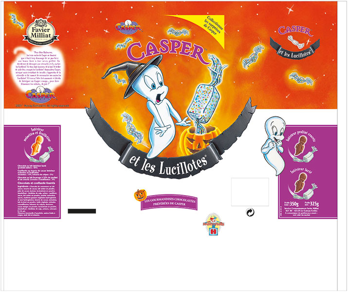 Document d’éxécution packaging papillotes - Annonceur : Favier Milliat - Agence : IDEOPS