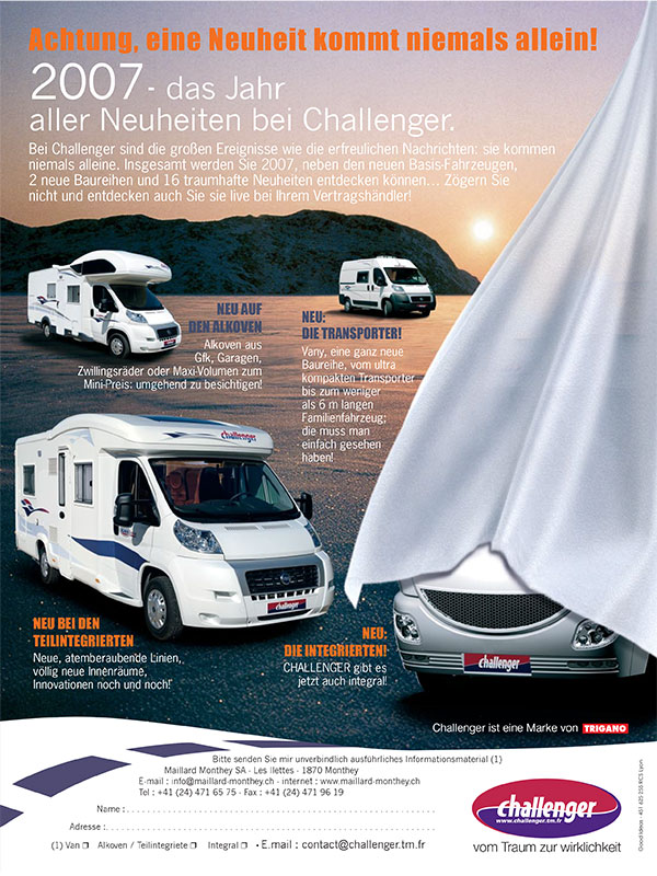 Brochure 4 pages Challenger - Agence : Manado